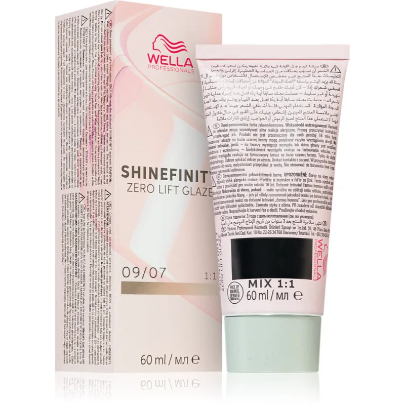 Wella Professionals Shinefinity Zero Lift Glaze ημιμόνιμη βαφή μαλλιών απόχρωση 09/07 - Μπεζ Sand 60 ml