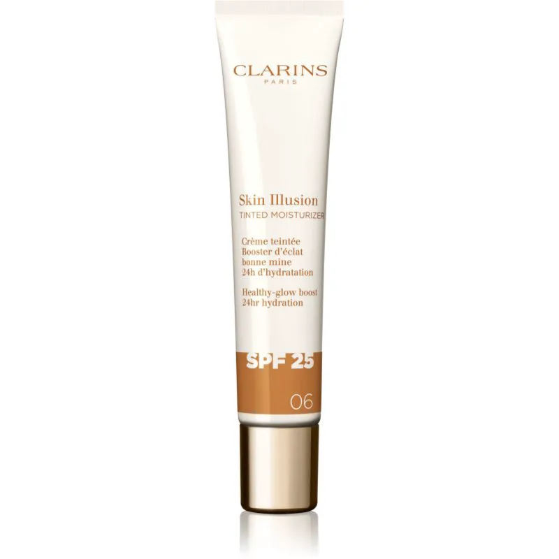 Clarins Skin Illusion Tinted Moisturizer κρέμα με χρώμα SPF 25 απόχρωση 06 40 ml