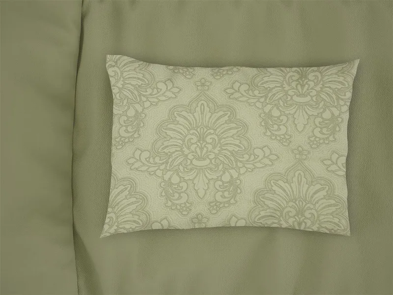 Μαξιλαροθήκη Dimcol Εμπριμέ Άρτεμις 704 50x70 Light Olive