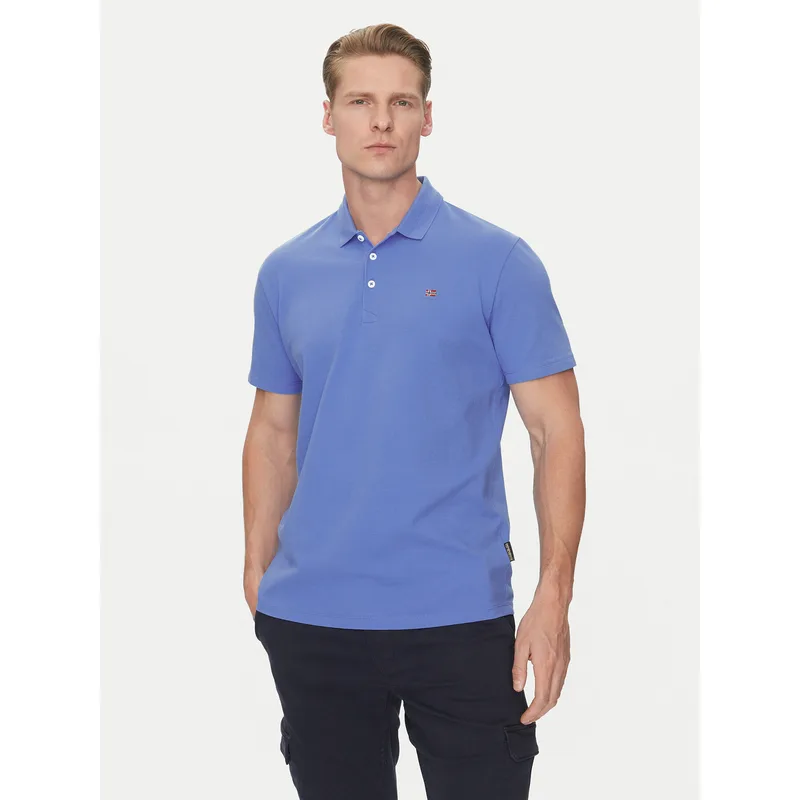 Napapijri Polo Ealis NP0A4H8B Μπλε Regular Fit