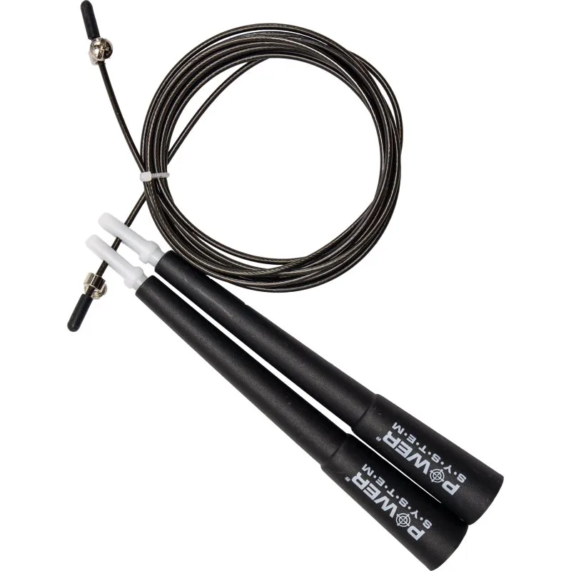 Power System Jump Rope σχοινάκι γυμναστικής χρώμα Black 1 τμχ