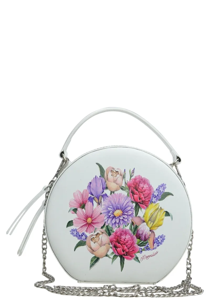 Τσάντα Χειρός Monnalisa St. Fiori Pelle 197003 7090-0001 Κορίτσι