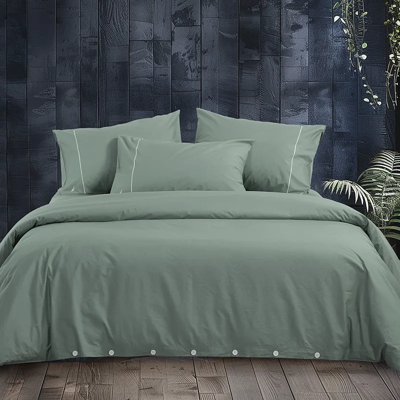 Παπλωματοθήκη Υπέρδιπλη (Σετ) 240X220 Nef Nef Nau Wave Solid Green (240x220)