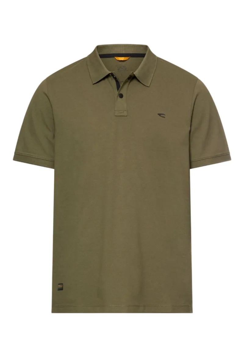 ΑΝΔΡΙΚΗ POLO ΜΠΛΟΥΖΑ CAMEL ACTIVE ΚΟΝΤΟΜΑΝΙΚΗ ΠΙΚΕ ΣΚΟΥΡΟ ΛΑΔΙ