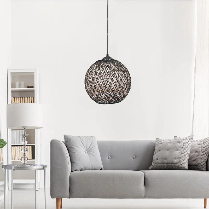 Φωτιστικό Οροφής Μονόφωτο A-G 390FLH1545 Cream/Black