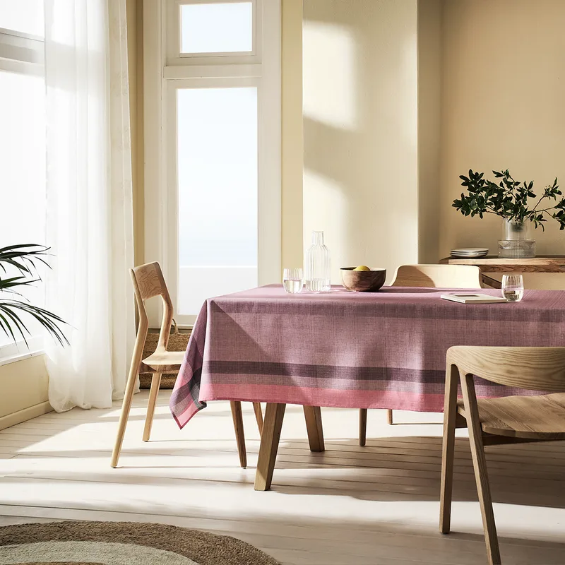 Αλέκιαστο Τραπεζομάντηλο (135x135) Gofis Home Eira Dusty Ροζ 406/17