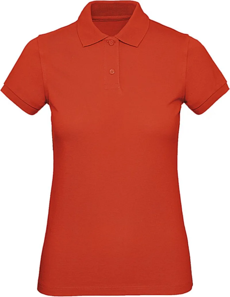 Γυναικειο Μπλουζακι Polο Inspire Organic B & C PW440 Fire Red