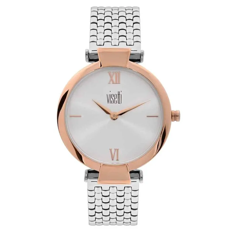 Ρολόι Γυναικείο White Bracelet Stainless Steel, Visetti Sonata, κωδ.WN-359-SRI
