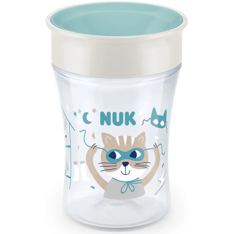 NUK Magic Cup κύπελλο με καπάκι 8m+ Green 230 ml