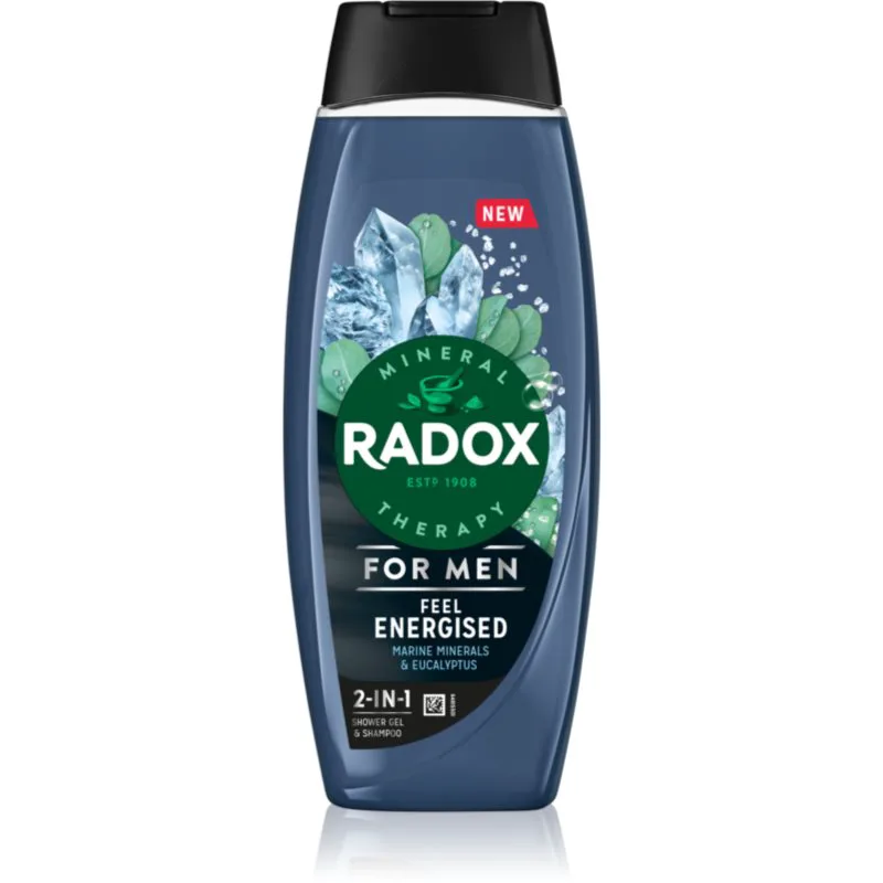 Radox Feel Energised τζελ για ντους για άντρες 2 σε 1 450 ml