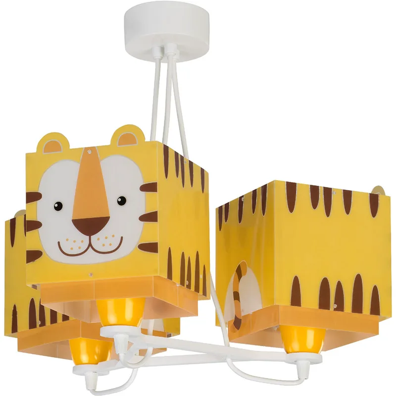 Παιδικό Φωτιστικό Οροφής Τρίφωτο Ango 64567 Little Tiger