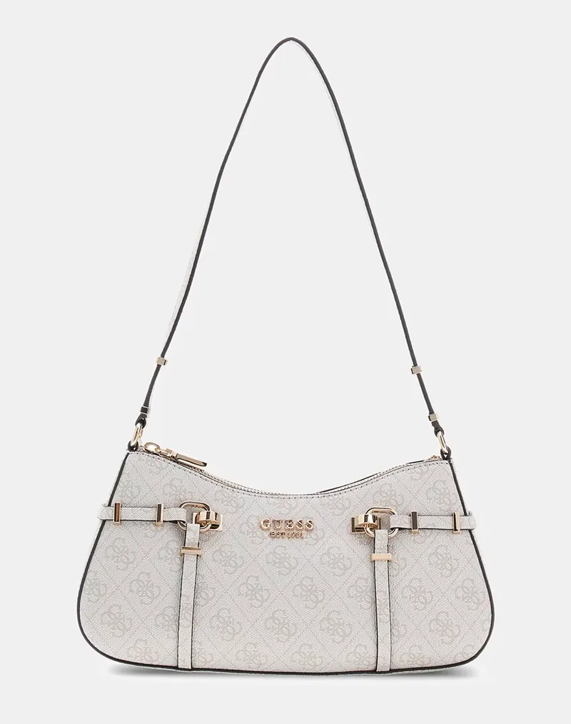GUESS LEONA LOGO SHOULDER BAG ΤΣΑΝΤΑ ΓΥΝΑΙΚΕΙΟ HWSG9917180-BNN Cream