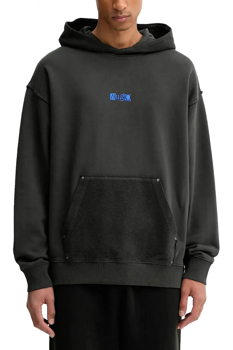 HUGΟ BLUE ΦΟΥΤΕΡ HOODIE NASDI ΜΑΥΡΟ