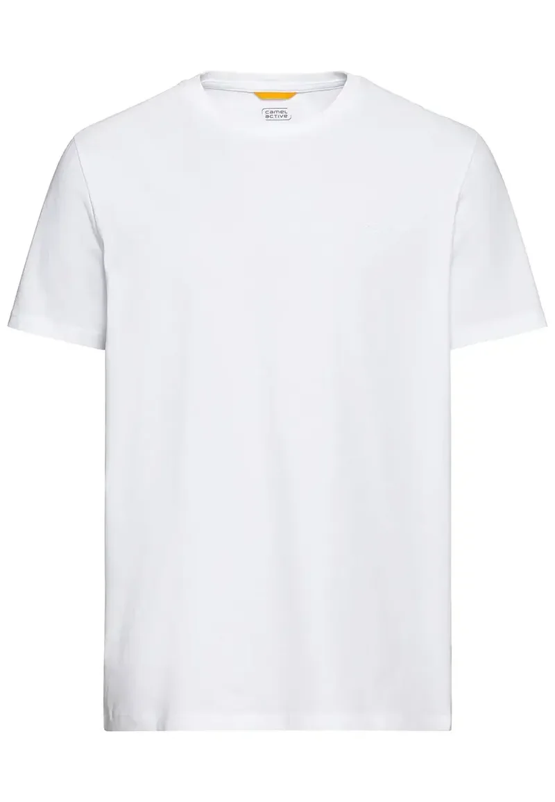 ΑΝΔΡΙΚΟ ΚΟΝΤΟΜΑΝΙΚΟ T-SHIRT ΚΑΝΟΝΙΚΗ ΓΡΑΜΜΗ ΛΕΥΚΟ