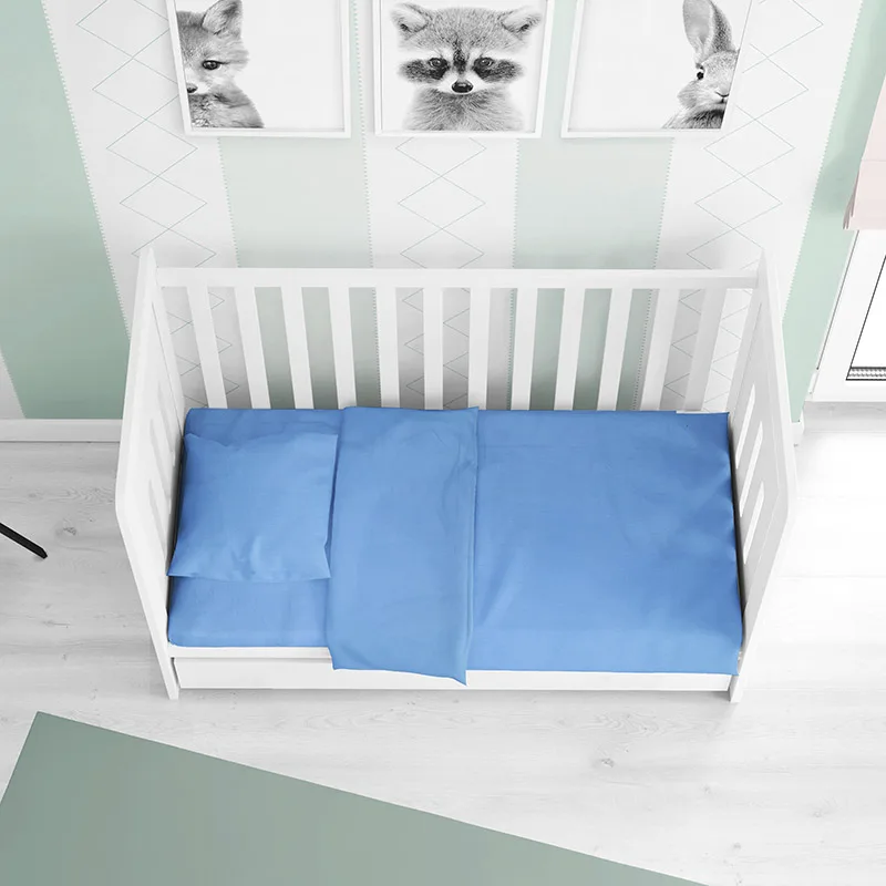 Παπλωματοθήκη Μεμονωμένη Κούνιας 120X160 Dimcol Solid Sky Blue (120x160)
