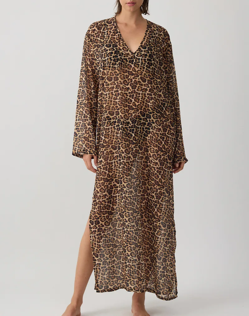 MINERVA DRESS LONG ANIMAL RESORT 96-53321-353 Multi