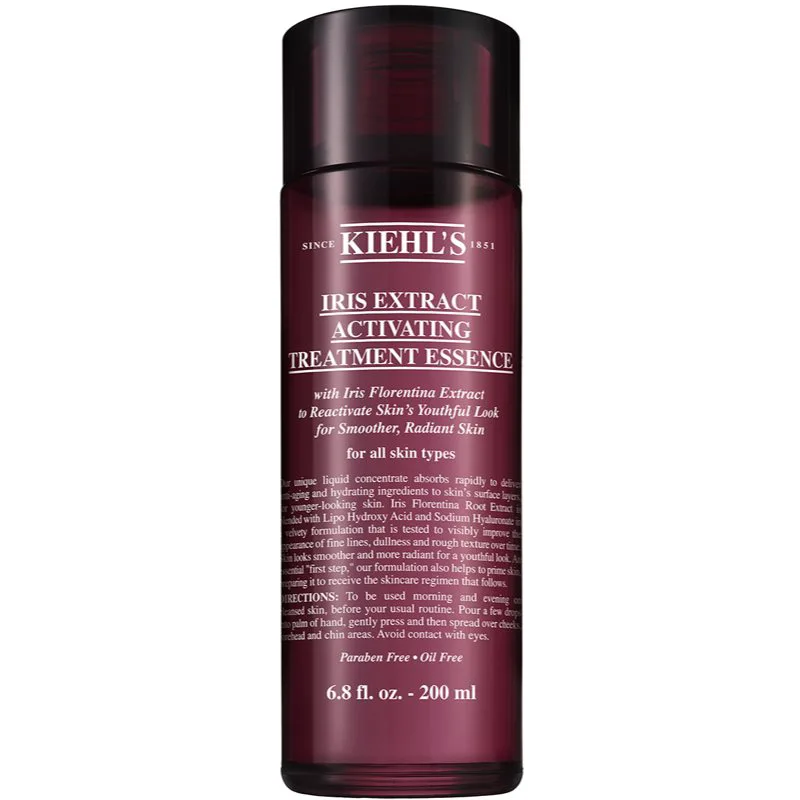 Kiehl's Iris Extract Activating Treatment Essence ενυδατικό νερό για όλους τους τύπους επιδερμίδας ακόμα και ευαίσθητης 200 ml