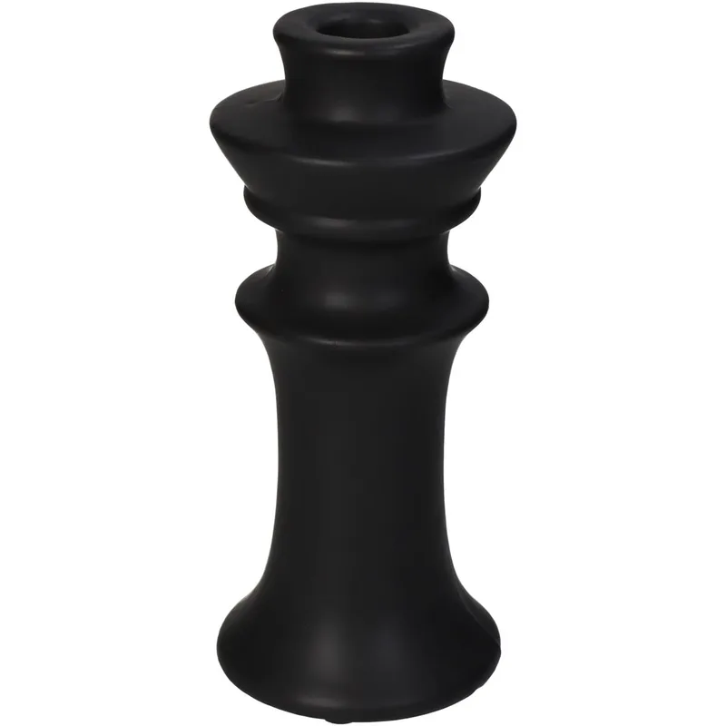 Κηροπήγιο ArteLibre Μαύρο Κεραμικό 8x8x18cm