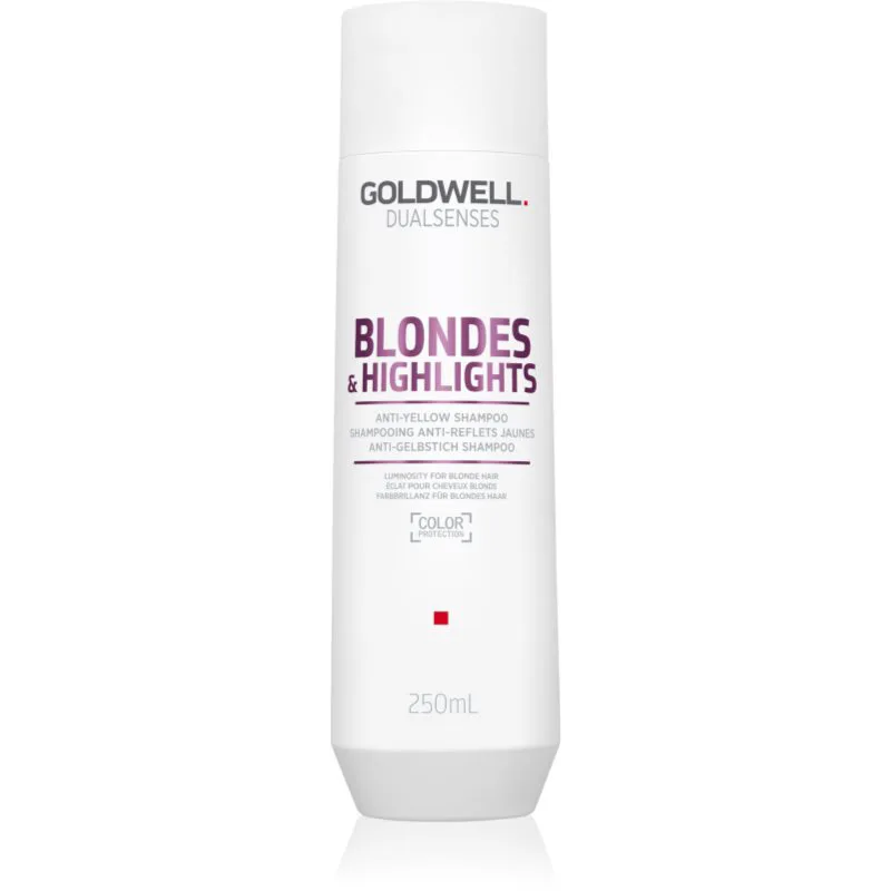 Goldwell Dualsenses Blondes & Highlights σαμπουάν για ξανθά μαλλιά εξουδετέρωση κίτρινων αποχρώσεων 250 ml