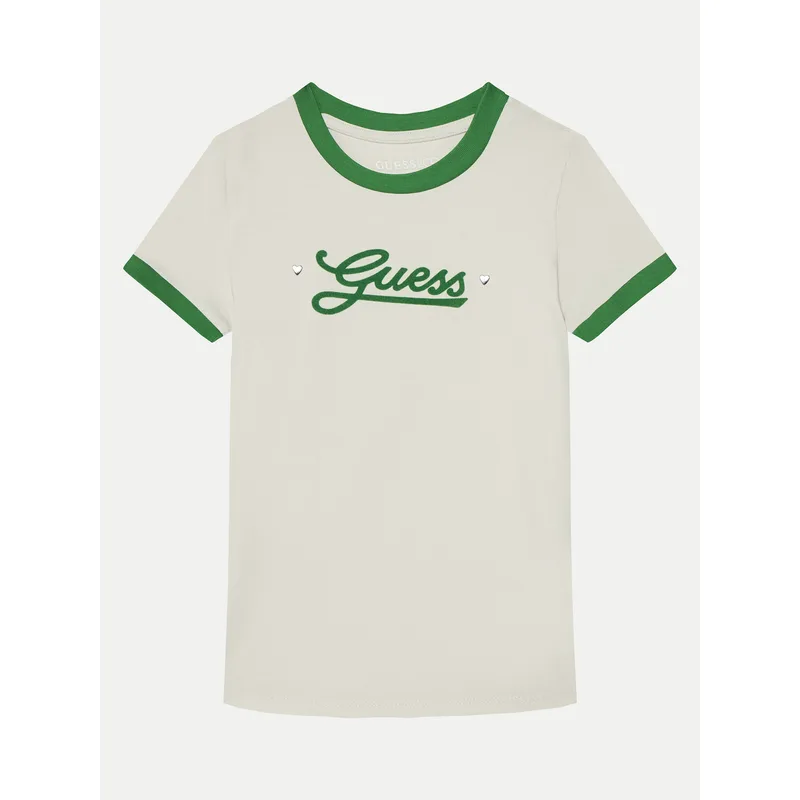 Guess T-Shirt J5RI11 K6YW4 Εκρού Regular Fit