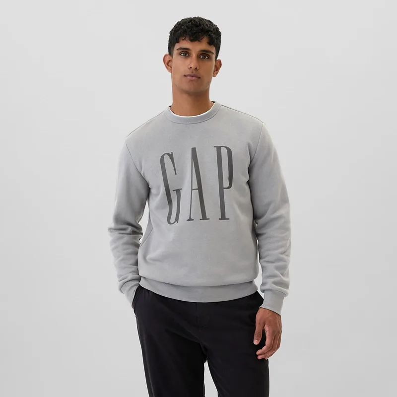Φούτερ GAP Fleece Sweatshirt Pilot Grey XL