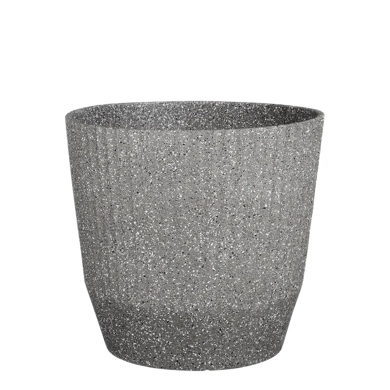 Supergreens Γλάστρα PVC "Terazzo" Γκρι 37x37x33,5 εκ.