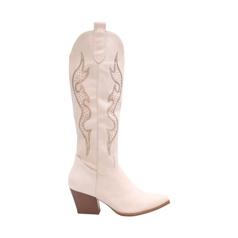 Μπότες με τακούνι La Modeuse 76379_P180900