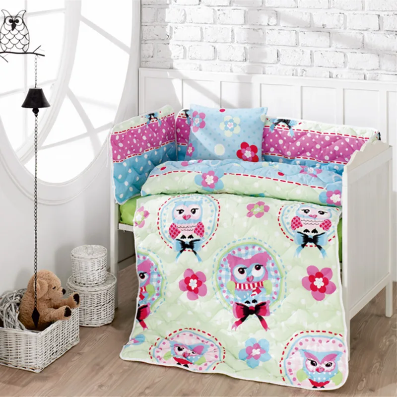 Σετ Προίκα Κούνιας 6τμχ Beauty Home 5113 Owls