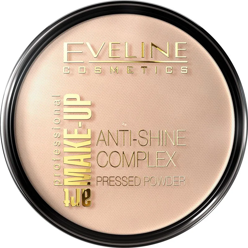 Eveline Cosmetics Art Make-Up ελαφρύ συμπαγές μεταλλικό μέικ απ πούδρα με ματ αποτελέσματα απόχρωση 31 Transparent 14 γρ