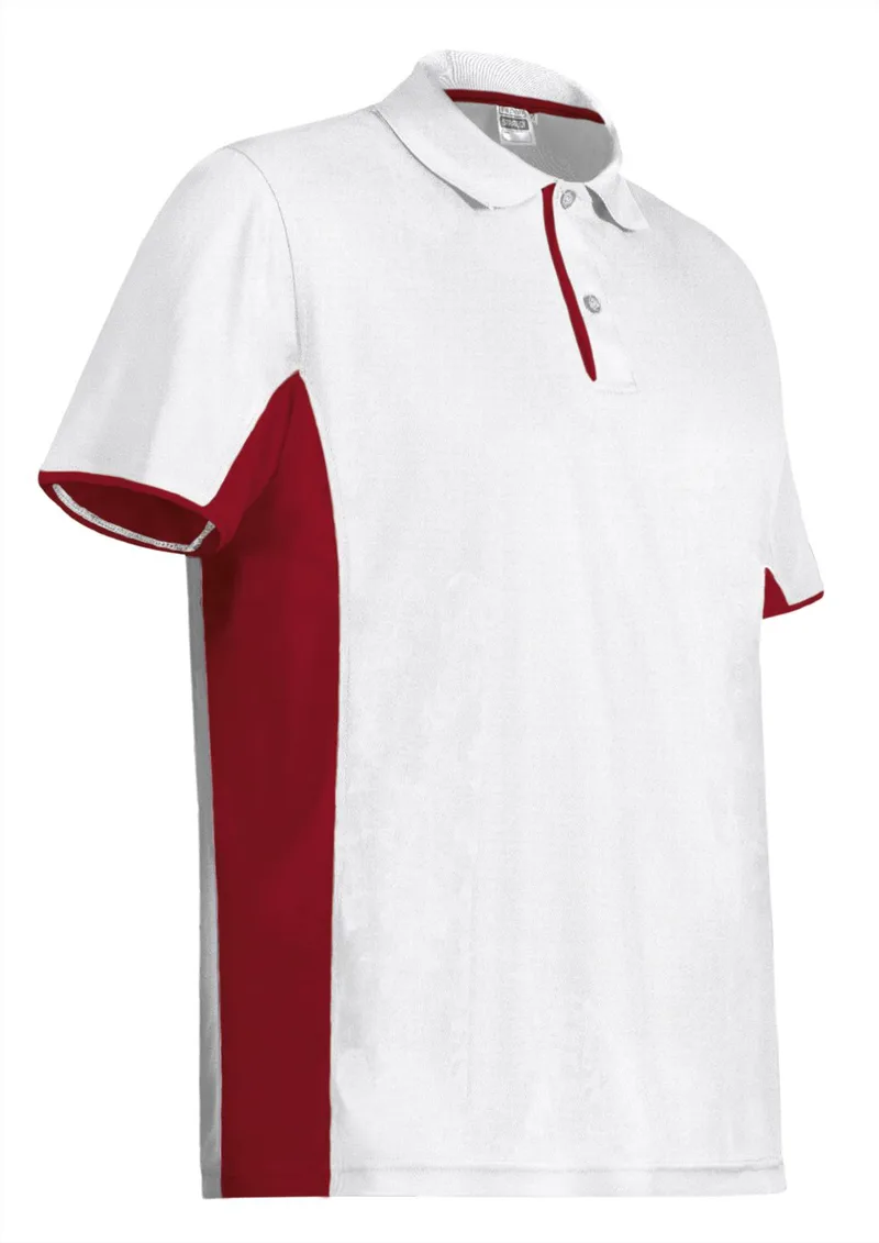 Κοντομάνικο Polo Shirt STRATEGY Valento POVASTRBR White-Lotto Red