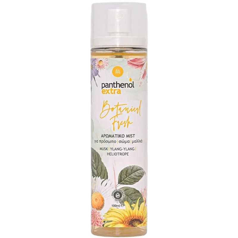 Panthenol Extra Botanical Fresh Face, Body & Hair Mist Αρωματικό Σπρέι για Πρόσωπο, Σώμα & Μαλλιά με Άρωμα Λουλουδιών 100ml