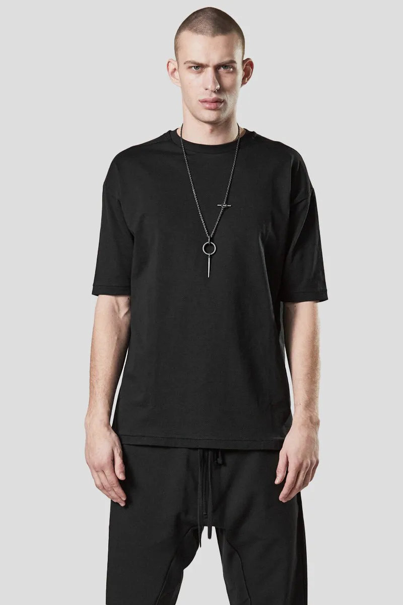 THOM KROM Ανδρικό Μαύρο T-Shirt In Black