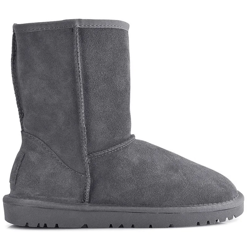 Γκρι δερμάτινο Australian Boot Kelara K21209