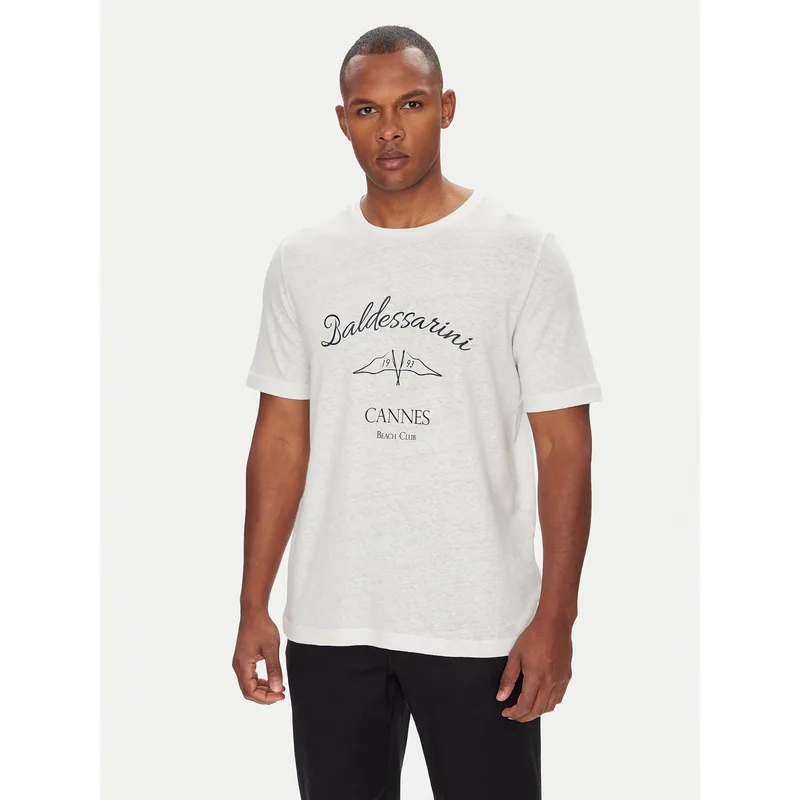 Baldessarini T-Shirt B4 20084.5283 Λευκό Regular Fit