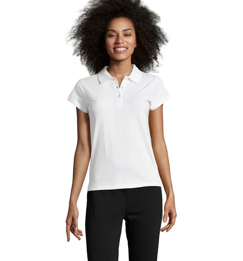 Γυναικείο πόλο Sol's Prescott Women - 11376 White
