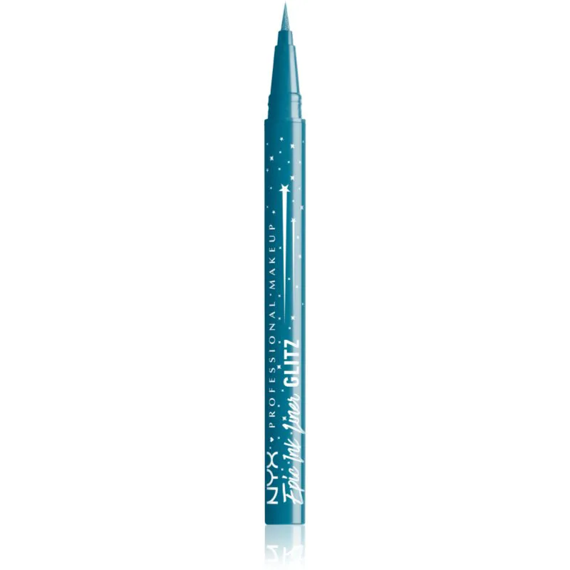 NYX Professional Makeup Epic Ink Glitz Μεταλλικό λάινερ ματιών απόχρωση Tapered Twinkle 1 ml