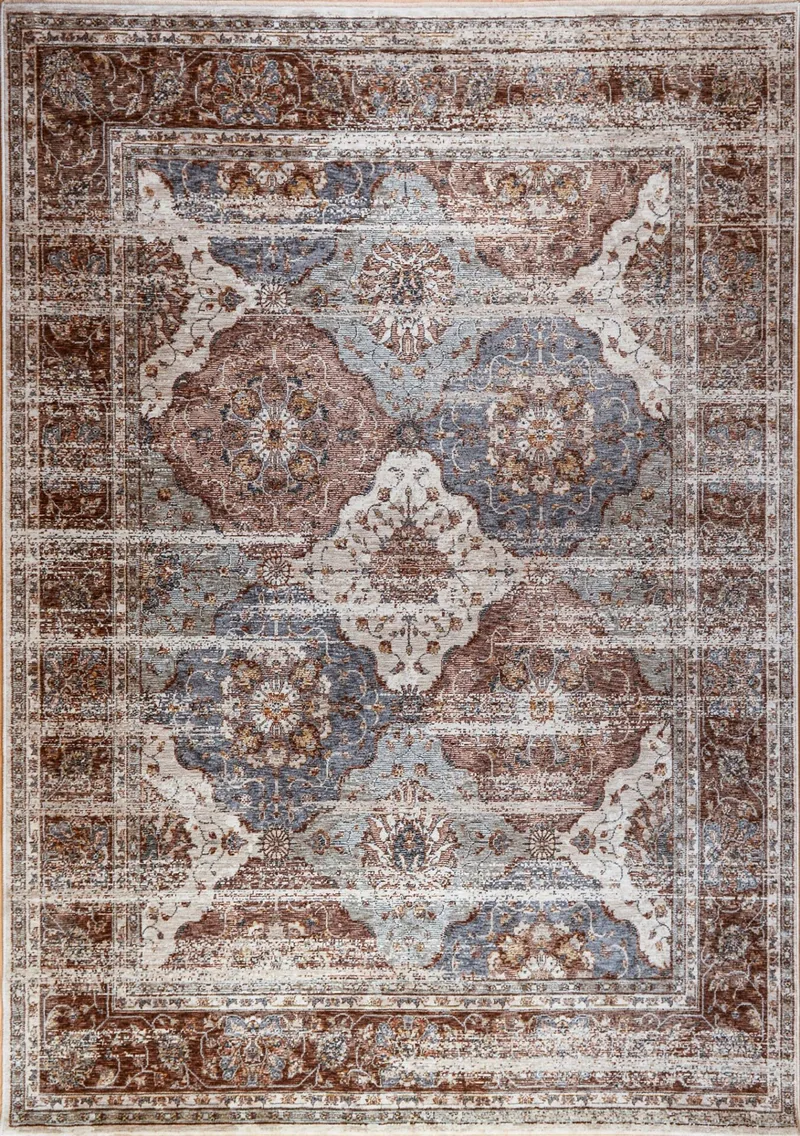 ΧΑΛΙ IMPERIAL 1801/V CREAM- Klonaras Home Fashion 160cm - Στρογγυλό