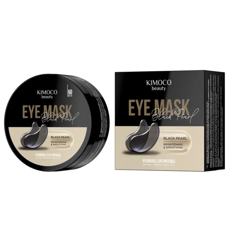 Kimoco Beauty Brightening & Smoothing Black Pearl Eye Mask Μάσκα Ματιών για Λάμψη & Λείανση με Εκχύλισμα Μαύρου Μαργαριταριού 60 Τεμάχια