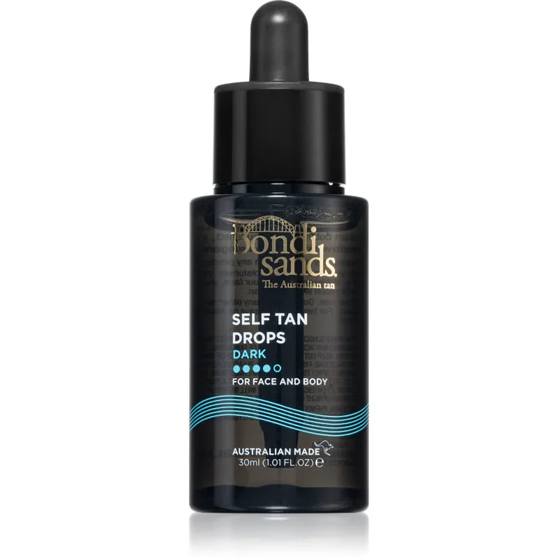 Bondi Sands Self Tan Drops σταγόνες αυτομαυρίσματος Για πρόσωπο και σώμα Dark 30 μλ