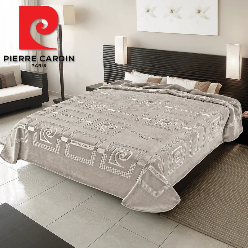 ΚΟΥΒΕΡΤΑ ΥΠΕΡΔΙΠΛΗ 220X240 PIERRE CARDIN NANCY 657 TAUPE(55)