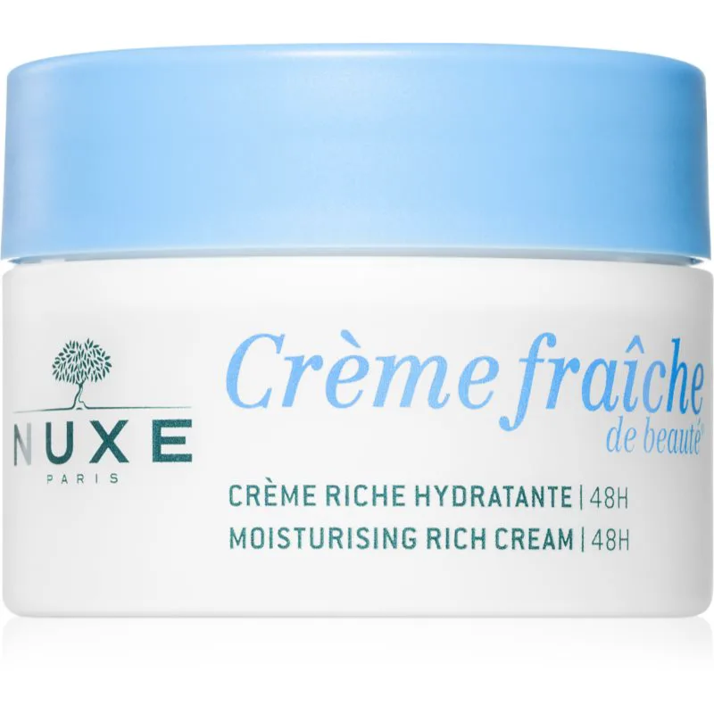 Nuxe Crème Fraîche de Beauté Moisturizing Rich Cream θρεπτική ενυδατική κρέμα για ξηρή εως πολύ ξηρή ευαίσθητη επιδερμίδα 50 ml