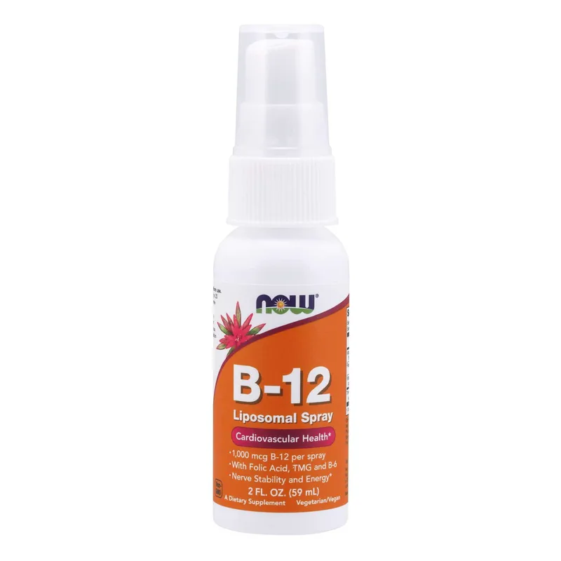 Now Foods Liquid B12 Liposomal Spray Συμπλήρωμα Διατροφής, Βιταμίνη Β-12 Λιποσωμιακής Μορφής για Μεγαλύτερη Απορρόφηση 59ml