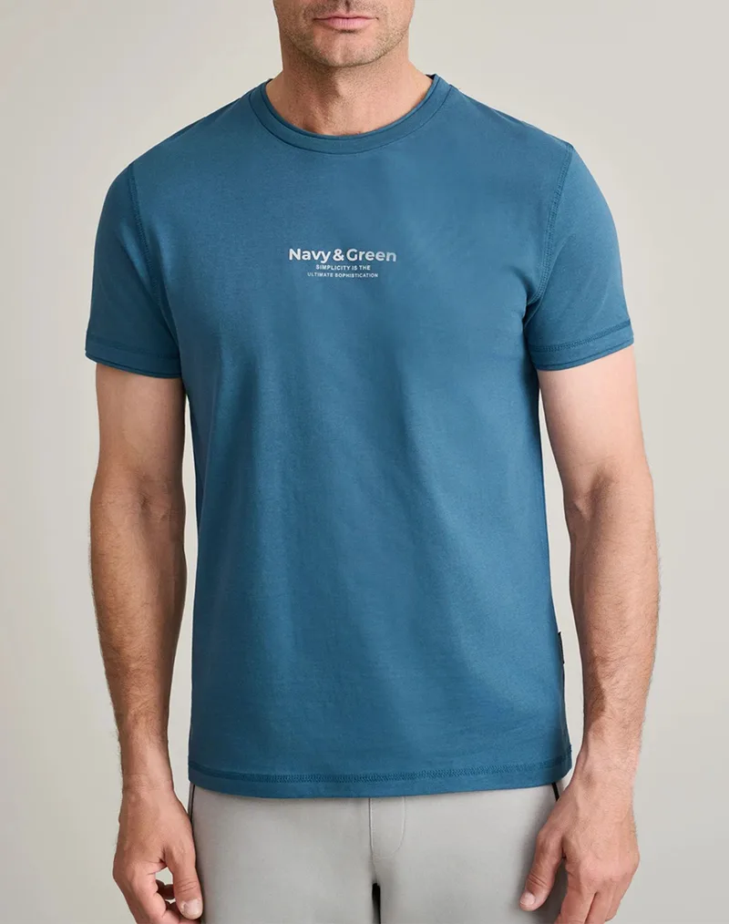 NAVY&GREEN ΜΠΛΟΥΖΑ ΛΑΙΜΟΚΟΨΗ 24TU.346/6R-DEEP OCEAN OceanBlue