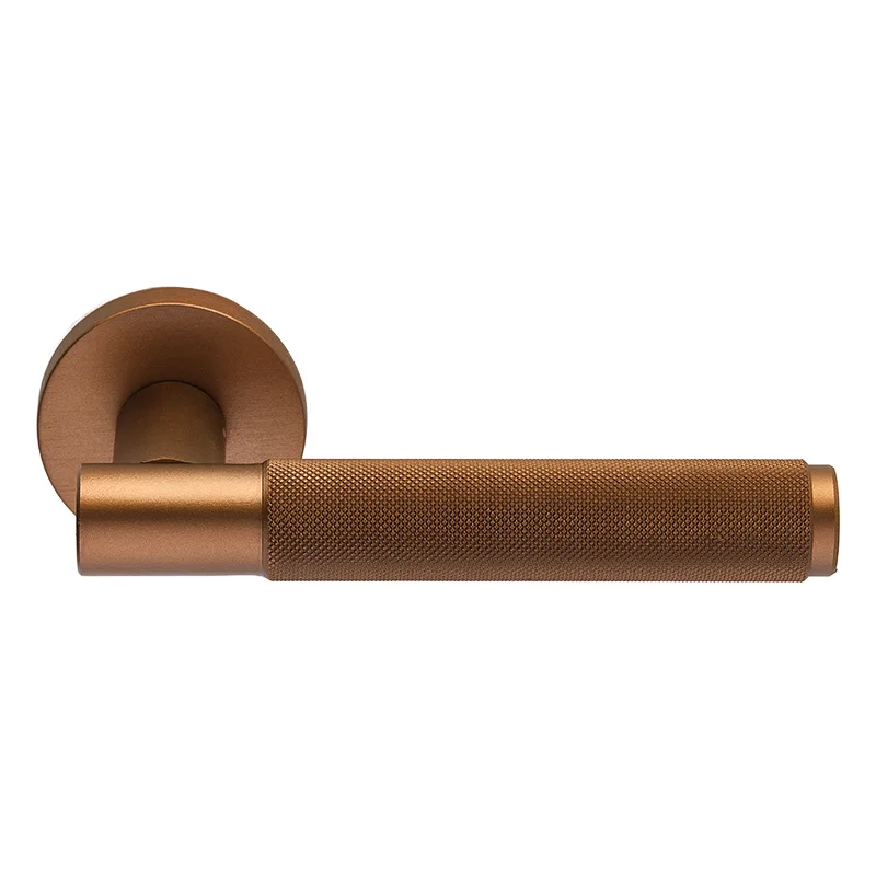 Πόμολα Πόρτας ILAVIO χειρολαβές με ροζέτα 2791 Copper Aged (Τεμάχιο (δεξί εξώπορτας))