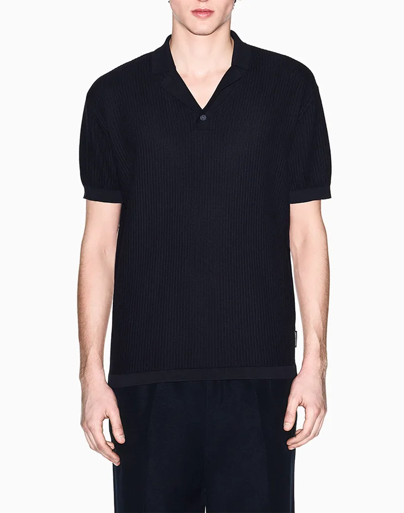 ARMANI EXCHANGE KNIT POLO XM002165AF20139-UB101 NavyBlue