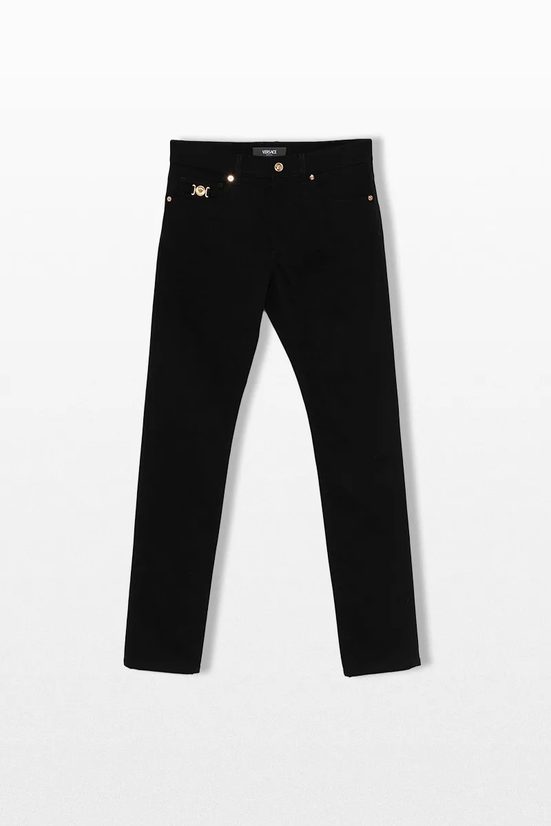 VERSACE Ανδρικό Μαύρο Denim Pants