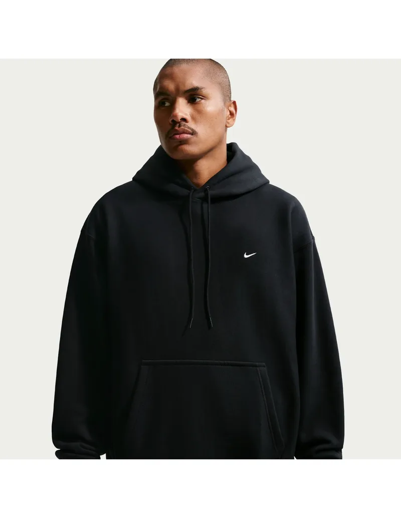 Nike Solo Swoosh Men's Pullover Hoodie BlackBlackWhite HV1082010 MBS