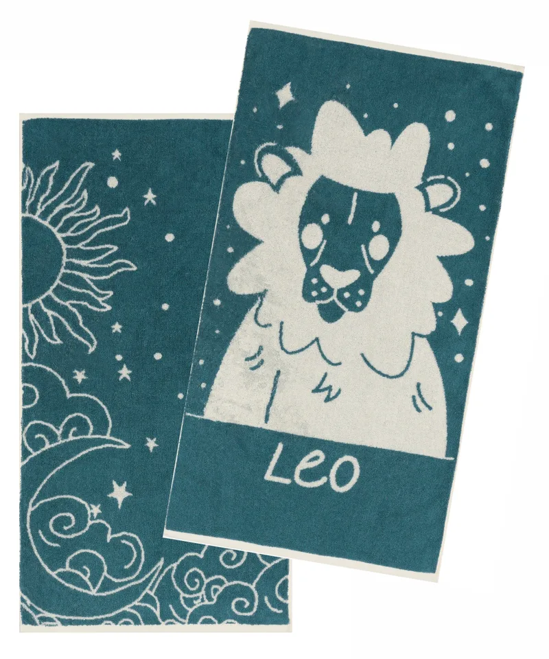 Zodiac-leo σετ 2 τεμ πετσετεσ προσωπου 50x90