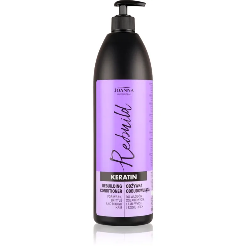 Joanna Professional Keratin κοντίσιονερ κερατίνης για κατεστραμμένα και εύθραυστα μαλλιά 1000 ml