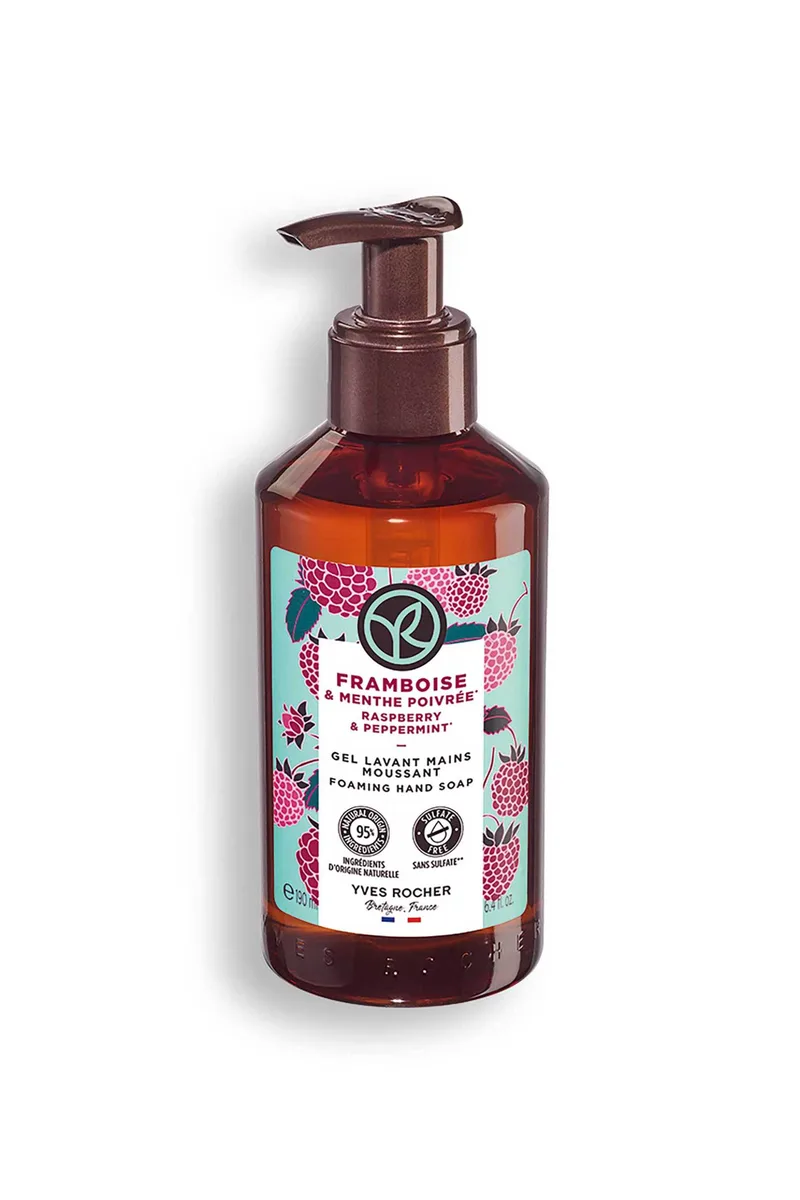 Yves Rocher Raspberry & Peppermint Foaming Hand Soap 190 ml - 56819